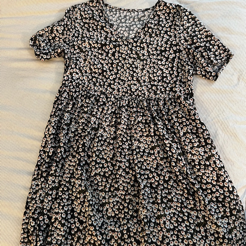 Floral print mini dress